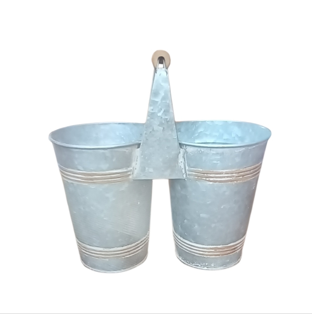 2 Ashland Silver Decorative Containers